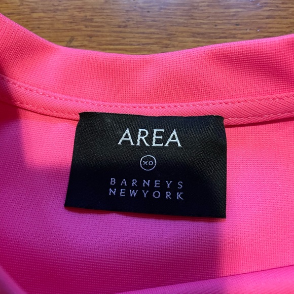 AREA NYC Pink Short Sleeve Embellished Shirt Medium - Picture 4 of 6